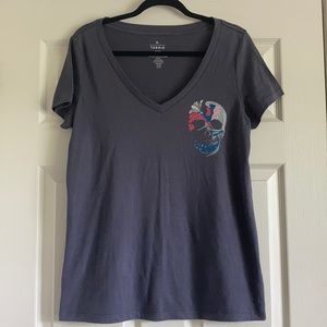 Torrid Sugar Skull V neck graphic T